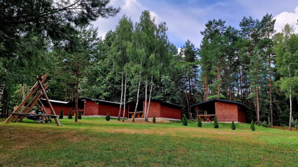 Widok na domki Wrzosowe Wzgórza